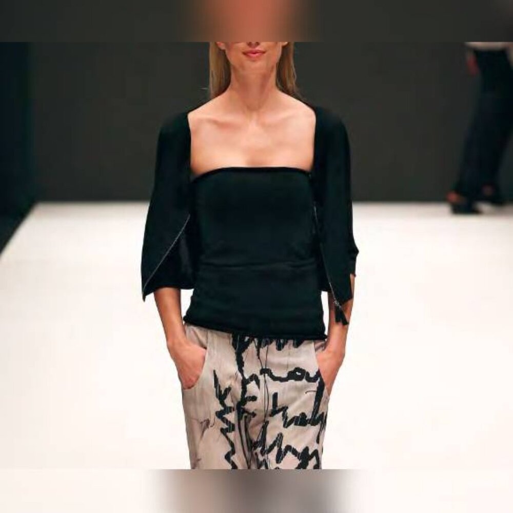 Annette Gortz Duck Black Knit Tube Top
